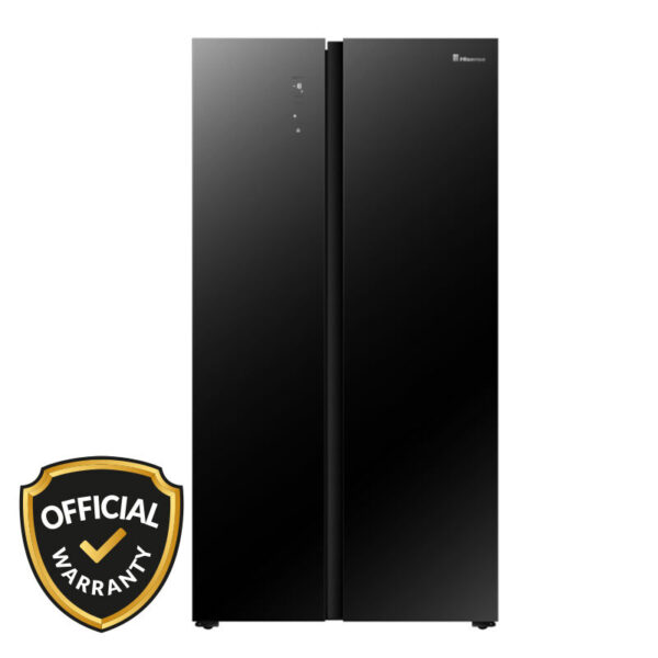 Hisense 566L Side by Side Glass Door Refrigerator (RS67W4NV)