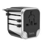 Hoco AC5 Universal Power Adapter – 110V-230V with 2 USB Outputs