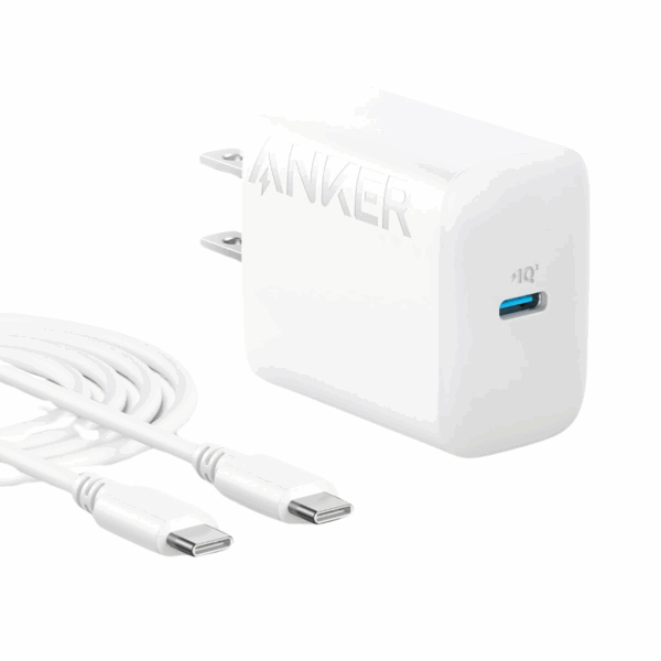 Anker 20W USB-C Fast Wall Charger with Type-C to C Cable