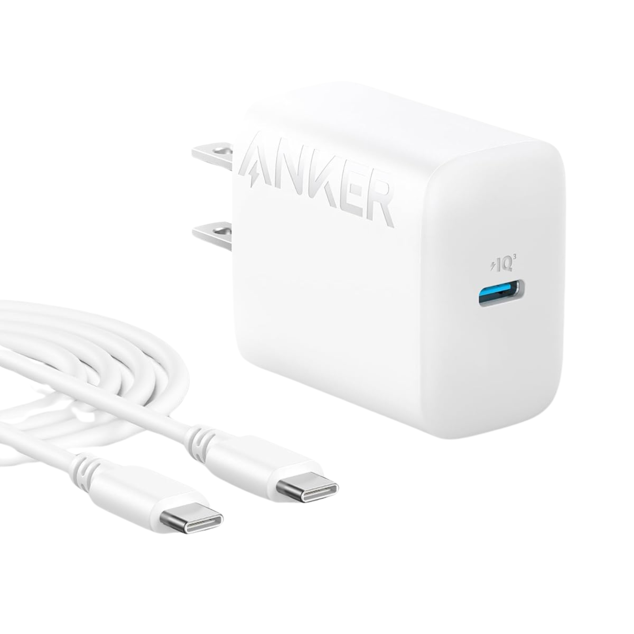 Anker-20W-USB-C-Fast-Wall-Charge.png Anker 20W USB-C Fast Wall Charger with Type-C to C Cable - Image 1