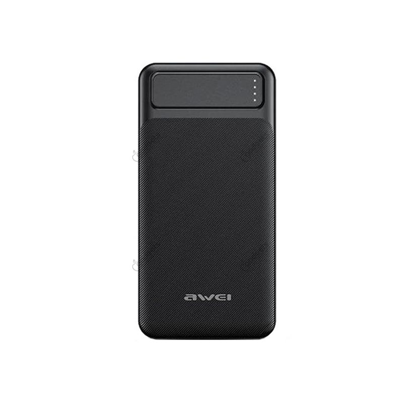 Awei-P6K-Powerful-Power-Bank-2.png Awei P6K 20000mAh 18w Mini Portable Fast Charging Powerbank - Image 1