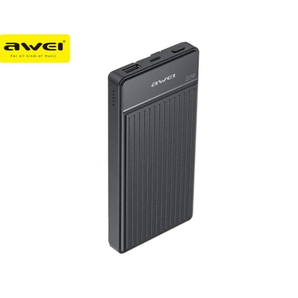 Awei-P88K-10000mAh-22.5w-Fast-Ch.png Awei P88K 10000mAh 22.5w Fast Charging Powerbank - Image 1