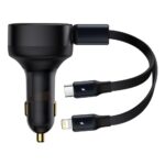 Baseus Enjoyment Retractable 2-in-1 30W Car Charger
