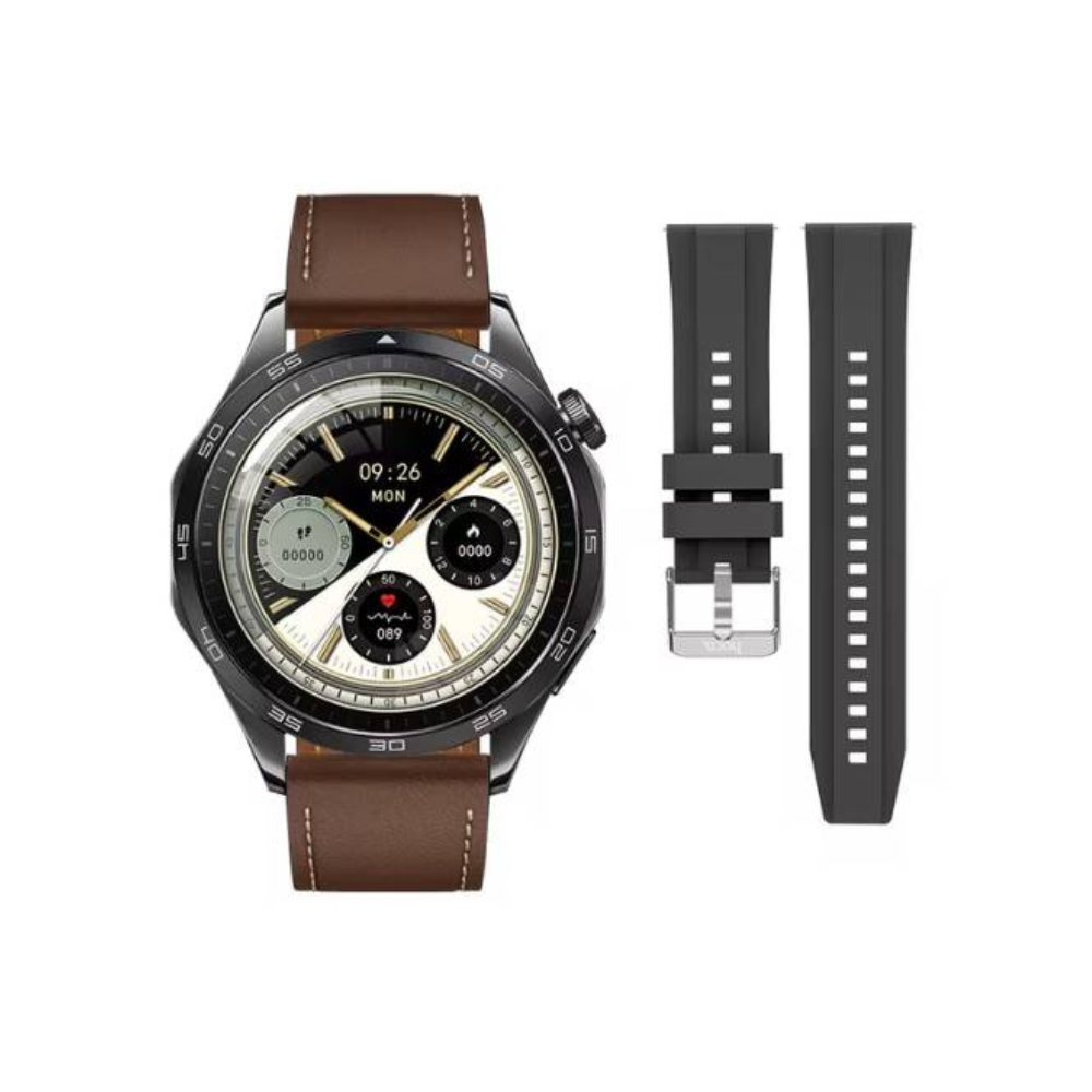 HOCO-Y21-1.43inch-AMOLED-Bluetooth-Call-Sports-Smart-Watch-2-2.png HOCO Y21 1.43-inch AMOLED Bluetooth Call Sports Smart Watch - Image 1