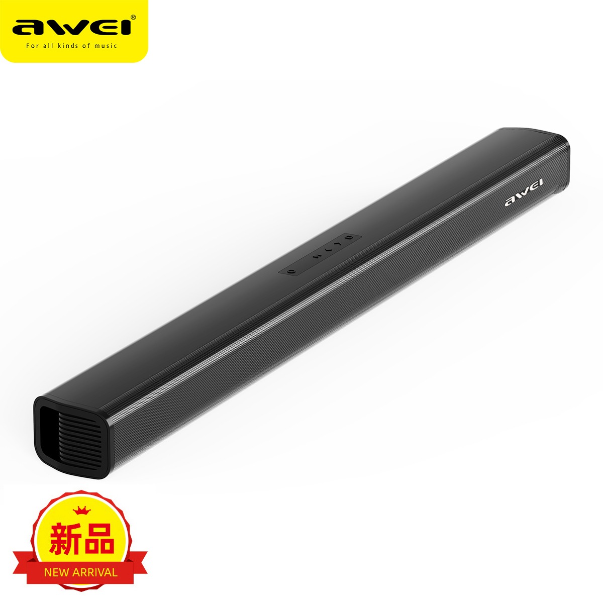 Hbe425e8d3e2849f5aacf5e96bd764f3.jpg Awei Y999 50W Bluetooth TV Sound Bar - Image 1