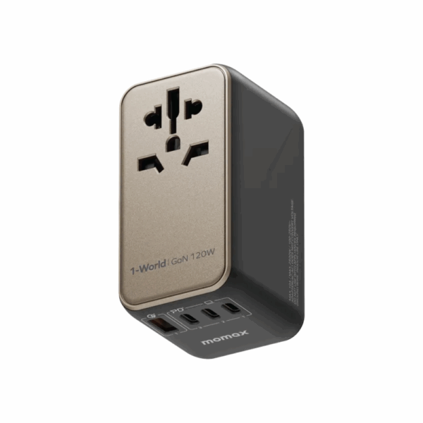Momax 1-World 120W GaN 4-Port Travel Charger