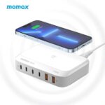 Momax UM28 Q.PLug Box GaN 100W Six Outputs with 15W Wireless Charging