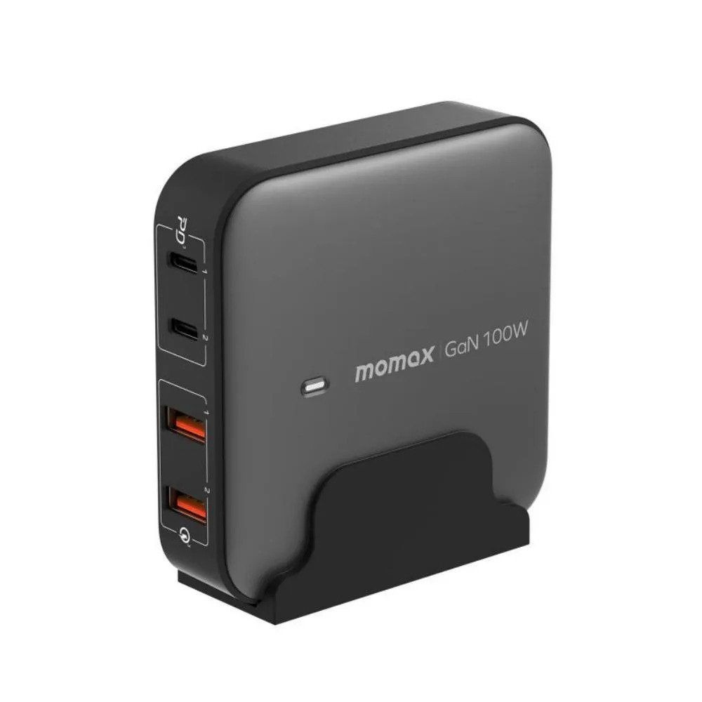 Momax-UM33-ONEPLUG-100W-4-Port-G.jpg Momax UM33 ONEPLUG 100W 4-Port GaN Desktop Charger - Image 1
