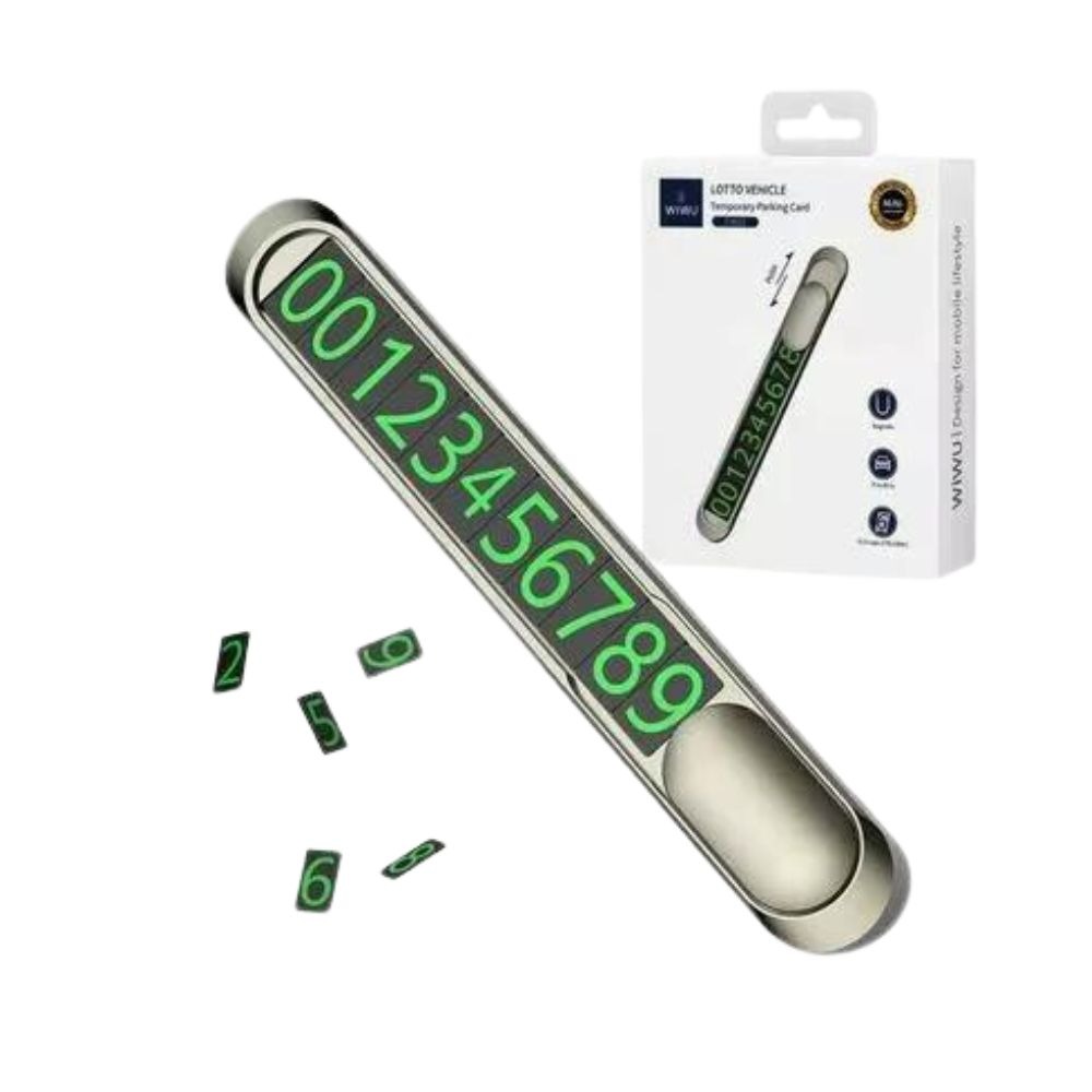 WIWU-CH-021-LOTTO-VEHICLE-TEMPOR.jpg WiWU CH021 Lotto Vehicle Temporary Parking Card - Image 1
