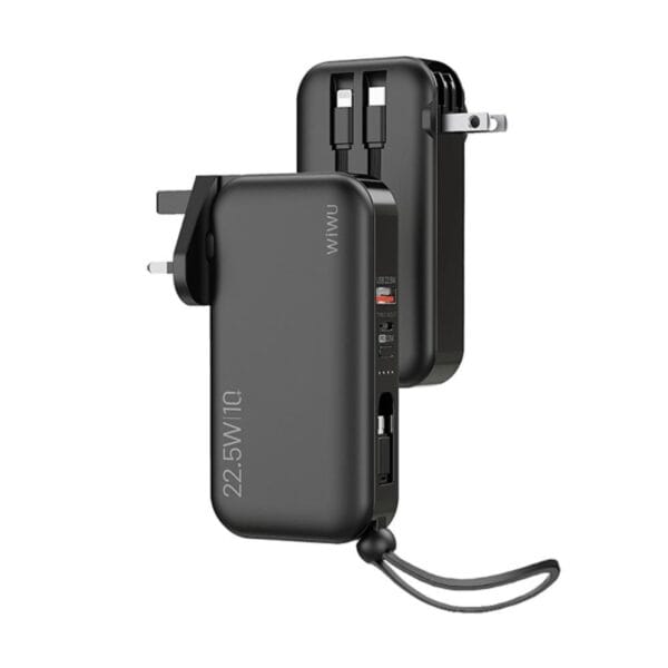 Wiwu 3 in 1 Universal Travel Adapter with 10000mah Power Bank
