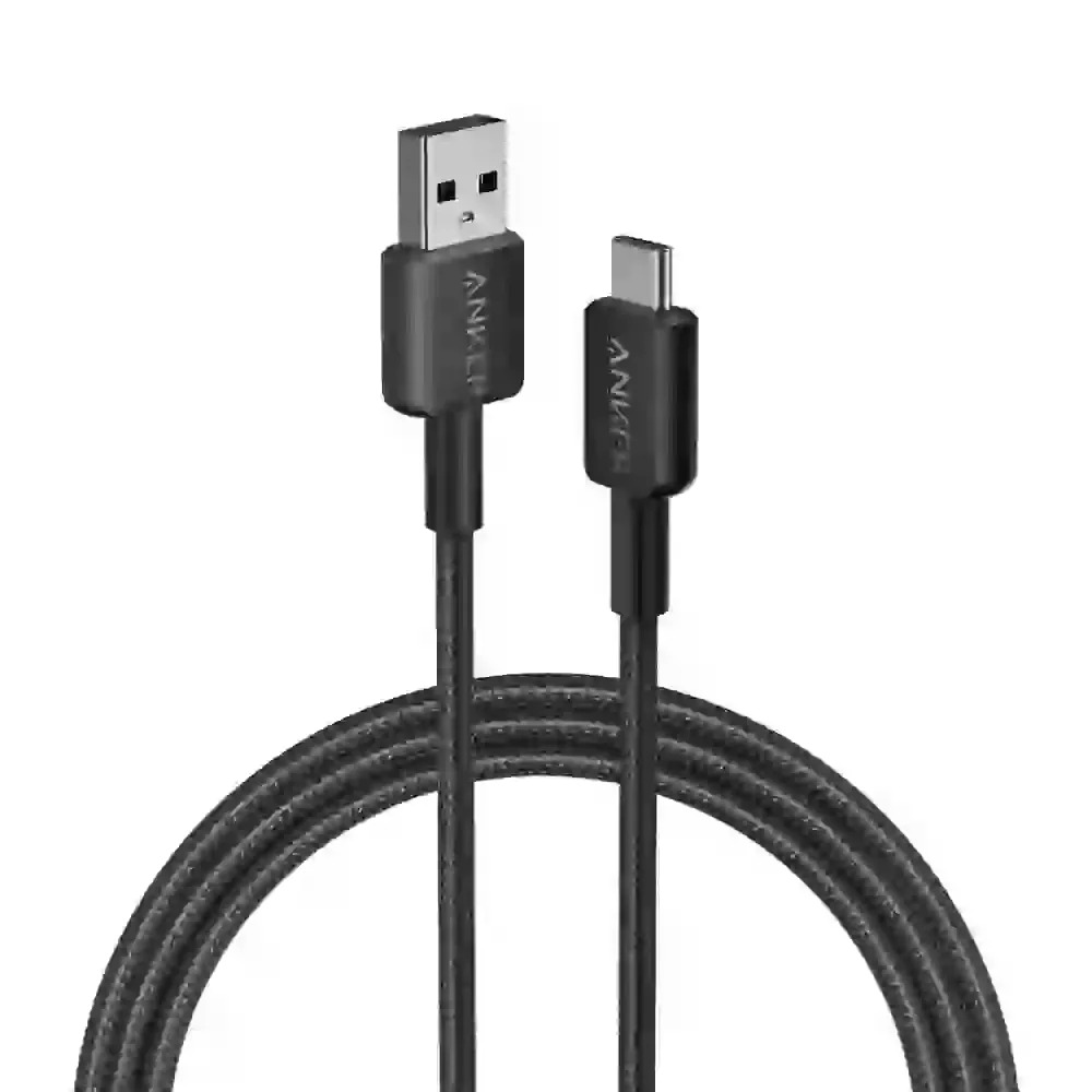 anker-322-usb-a-to-usb-c-nylon-b.jpg Anker 322 USB to Type C Cable 3ft (Nylon Braided) - Image 1