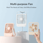 JISULIFE Portable Ultra-slim Table Fan (FA26A) - Image 2