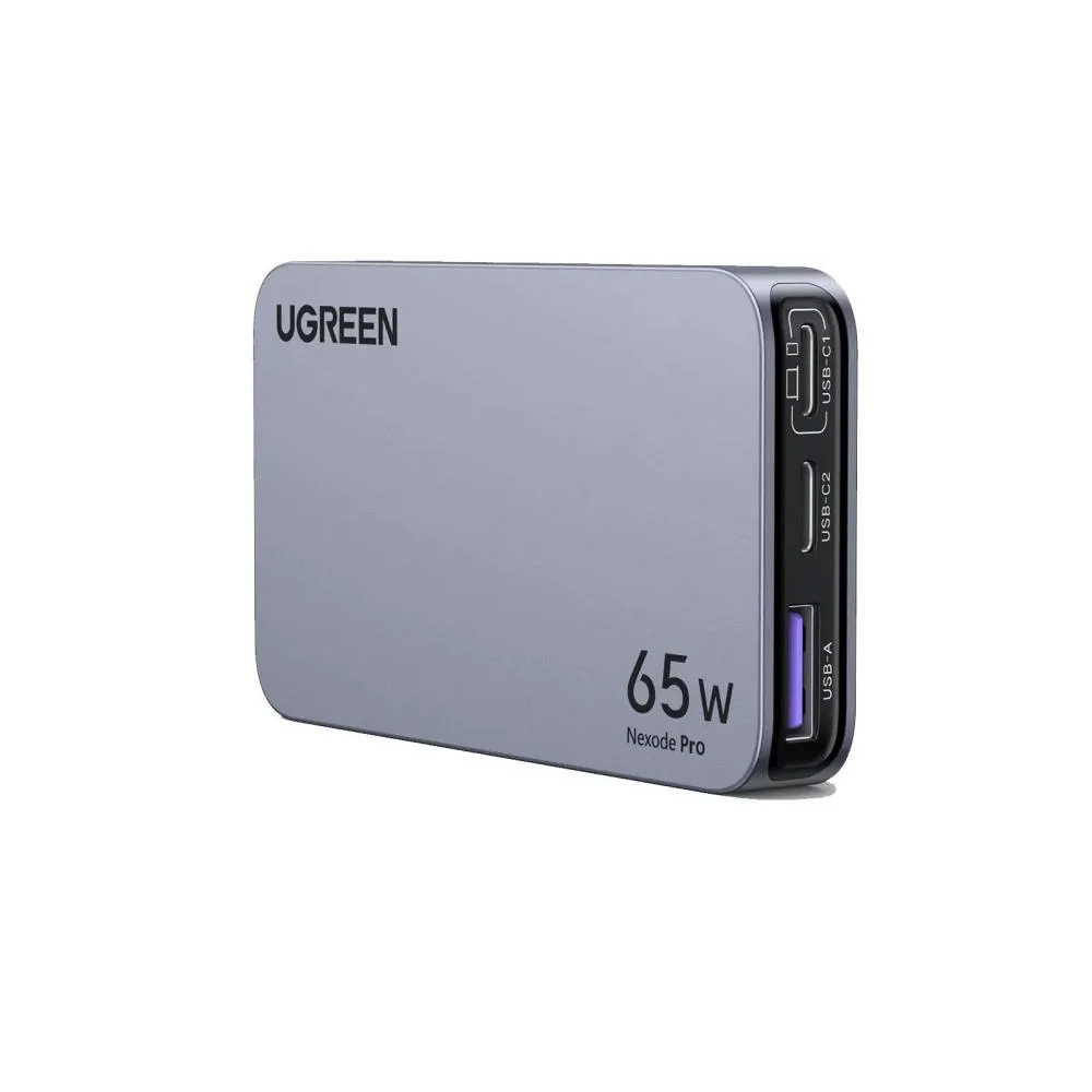 ugreen-nexode-pro-65w-3-port-gan.png UGREEN Nexode Pro 65W 3-Port GaN Ultra-Slim Fast Charger - Image 1