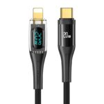 USAMS SJ589 Type-C To Lighting 20W Transparent Digital Display Cable (2 Meter)