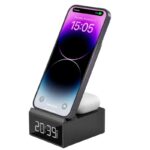 WiWU Wi-W011 Platinum 15W 3 in 1 Wireless Charger with Clock - Image 3