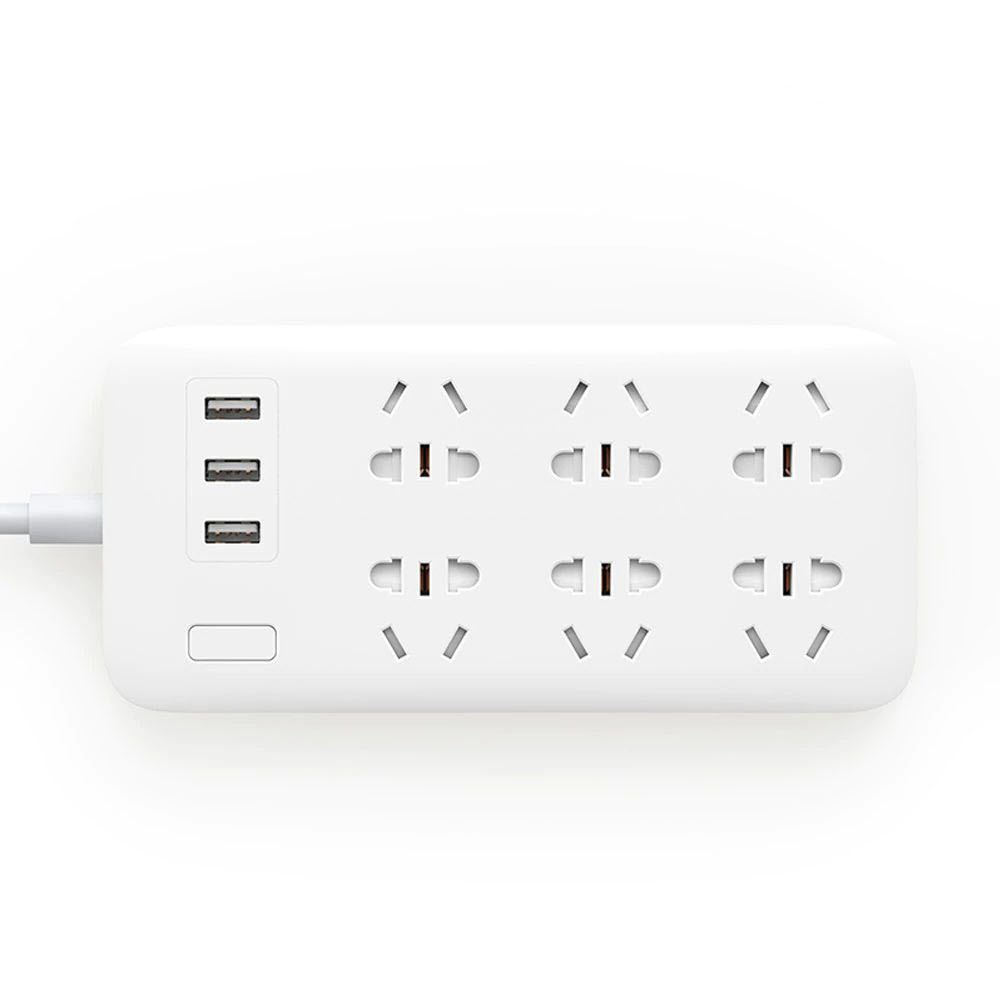 xiaomi-mi-power-strip-6-sockets.jpg Xiaomi Mi Power Strip 6 Sockets with 3 USB Ports - Image 1